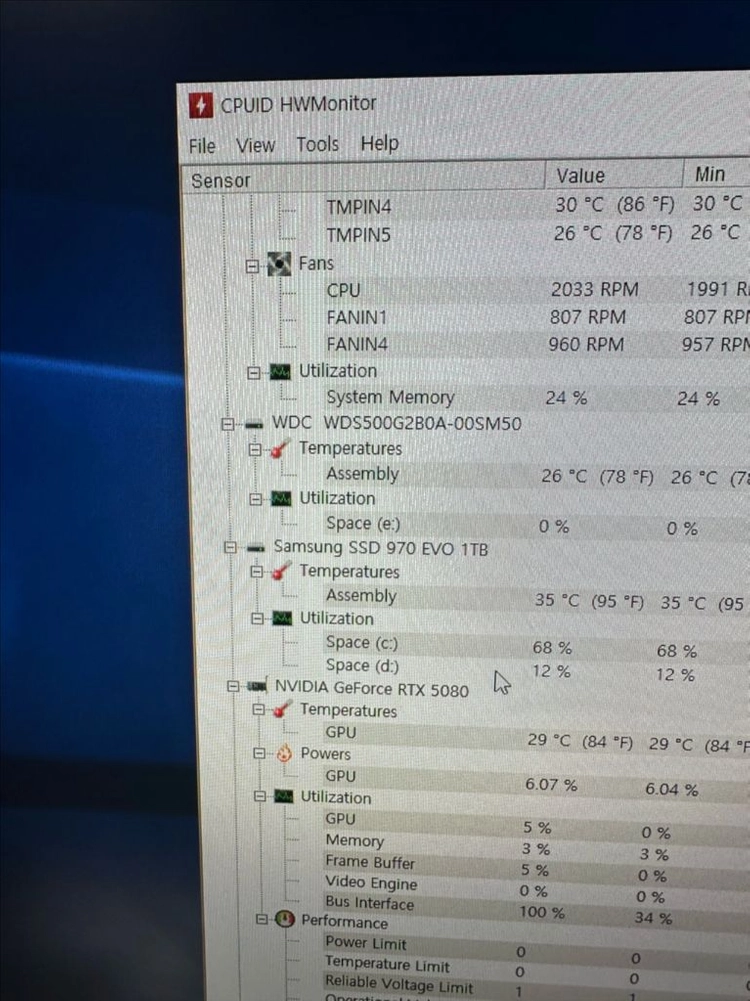intel i9-13900k, 32GB, RTX 5080 고사양 PC 이미지