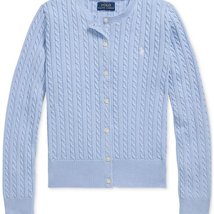 폴로 걸즈 코튼 케이블 가디건 L사이즈 새상품 이미지