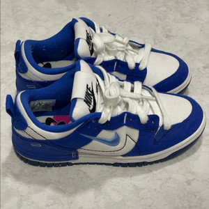 나이키 덩크 로우 디스럽트 2 화이트 앤 유니버시티 블루 230cm