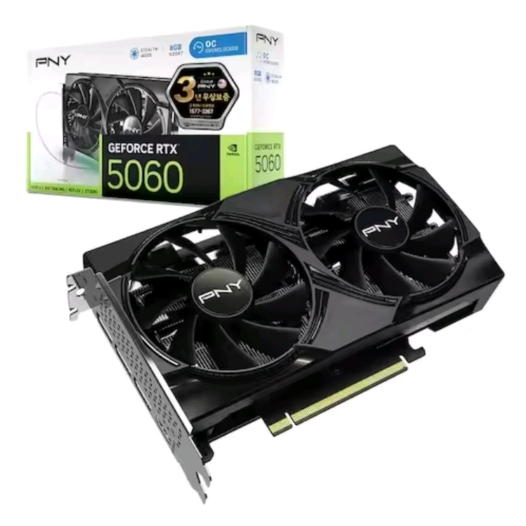 (미개봉) PNY RTX5060 OC D7 8GB Dual Fan 이미지