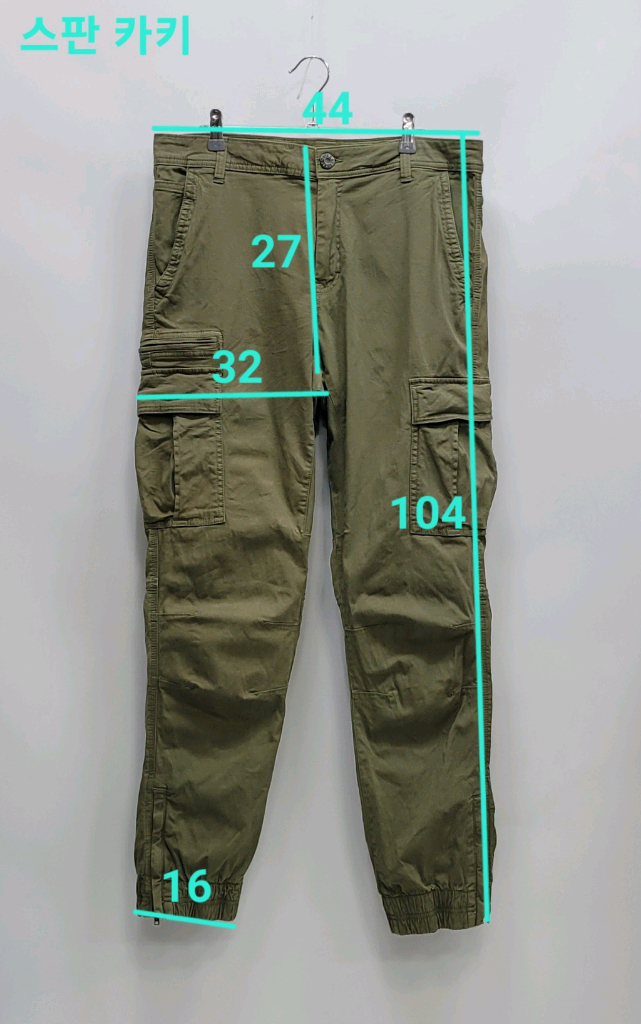 GUESS 게스 데님 카고 팬츠 조거 팬츠 / 남 84 (33) 카키--9