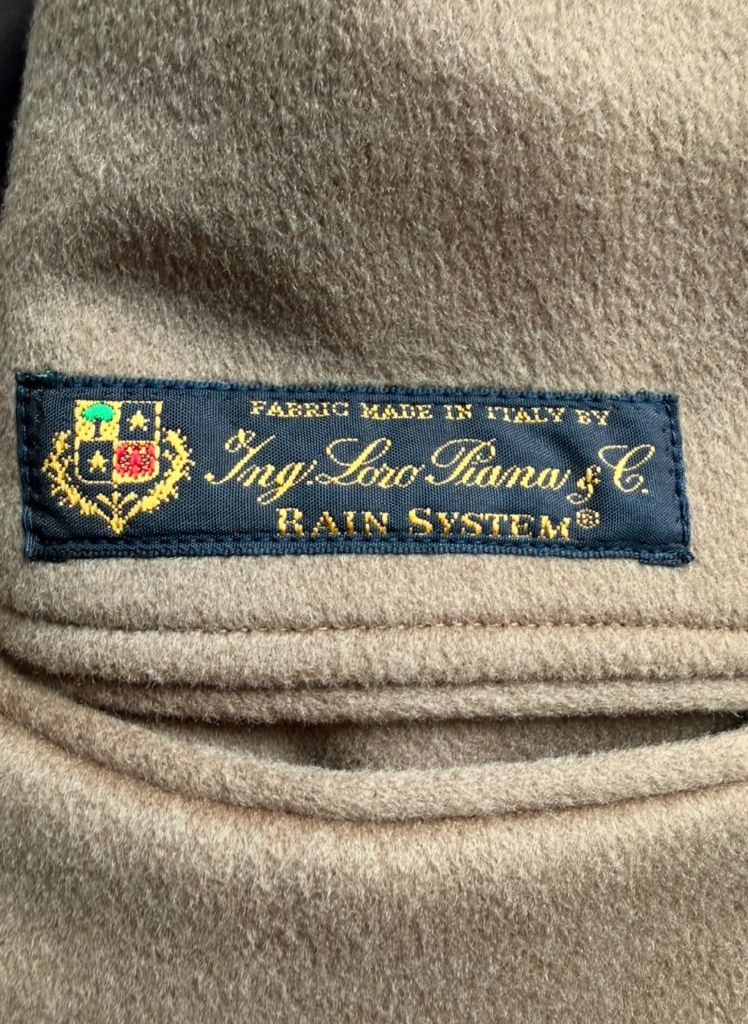 라르디니 italy made 로로피아나 레인시스템 울원단 더블코트 카멜 이미지