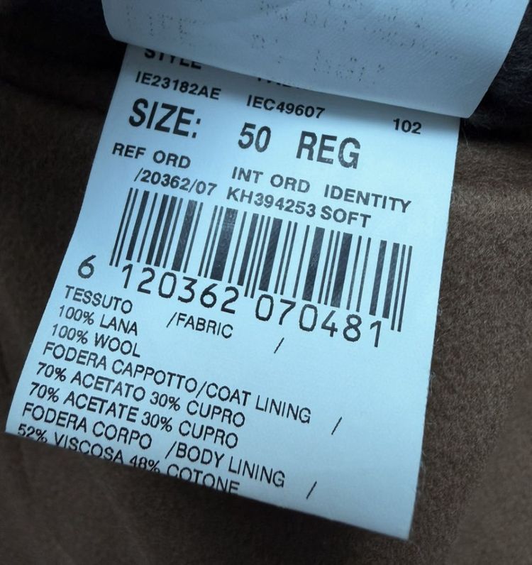 라르디니 italy made 로로피아나 레인시스템 울원단 더블코트 카멜 이미지