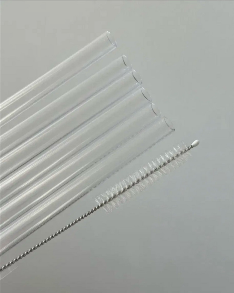 스탠리 텀블러 호환 빨대 6개 세트+세척솔 재사용 가능--0