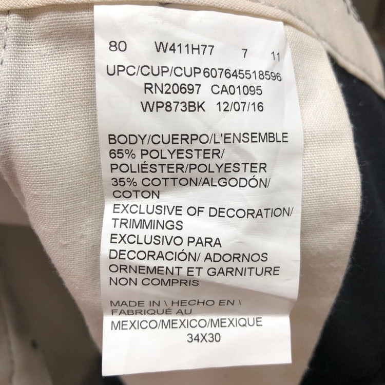 디키즈 873 슬림 스트레이트 워크팬츠 블랙 34--8