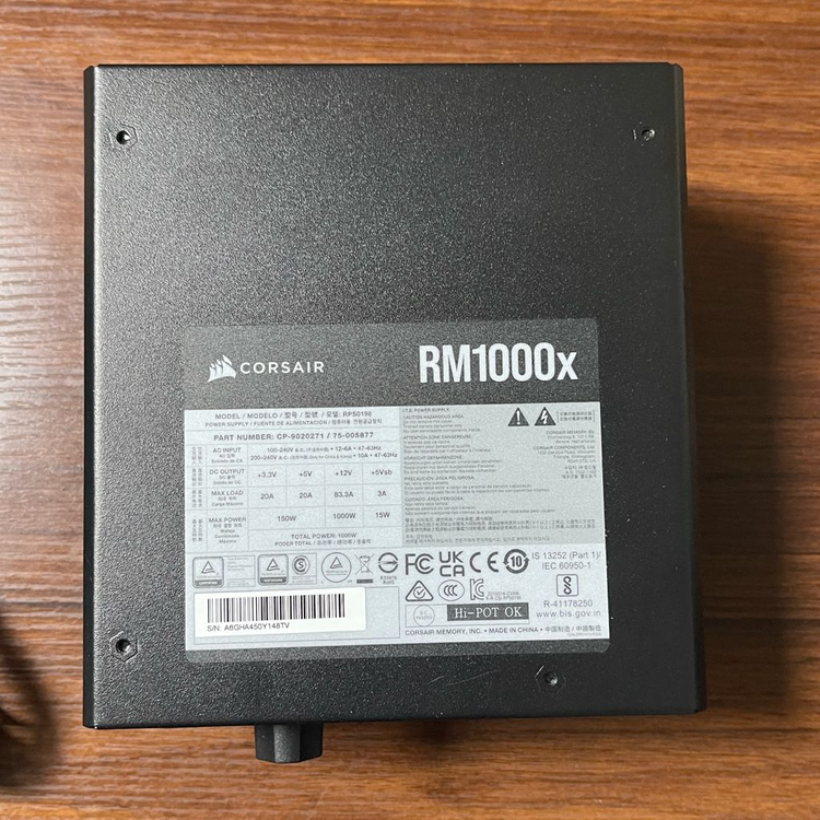 [CORSAIR] RM1000x ATX3.1 (ATX/1000W) 파워서플라이 이미지