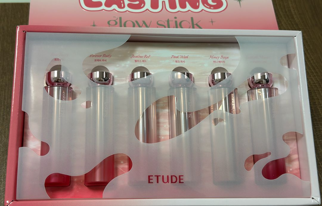 에뛰드 컬러래스팅 글로우스틱 전색상 이미지