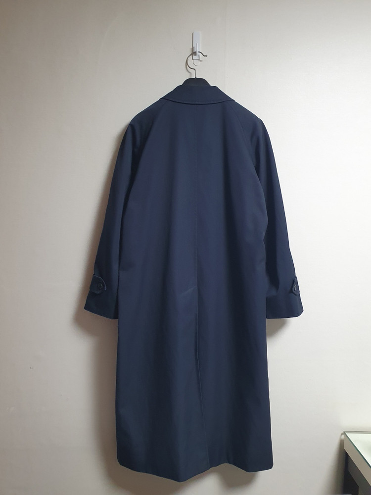 버버리 트렌치코트 네이비 M 롱코트 택포--3