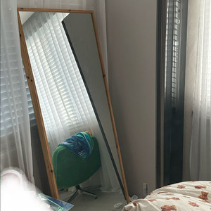 원목 와이드 전신 거울