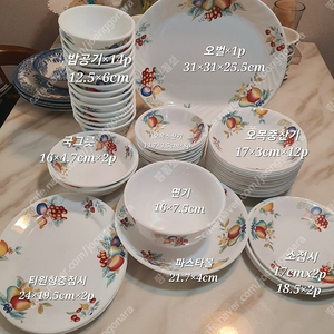 빈티지 코렐 후르츠 하베스트 개당값 이미지