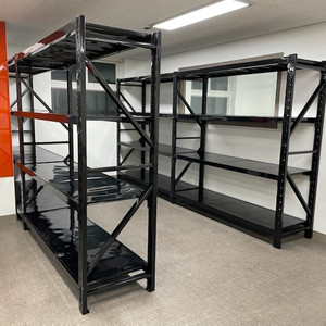 진열용 쇼핑몰랙 고릴라랙 창고랙 철제선반 무볼트 중량랙 철제앵글 이미지