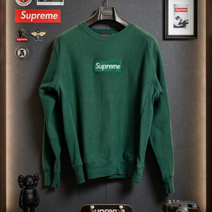 슈프림 박스 로고 맨투맨 그린 S