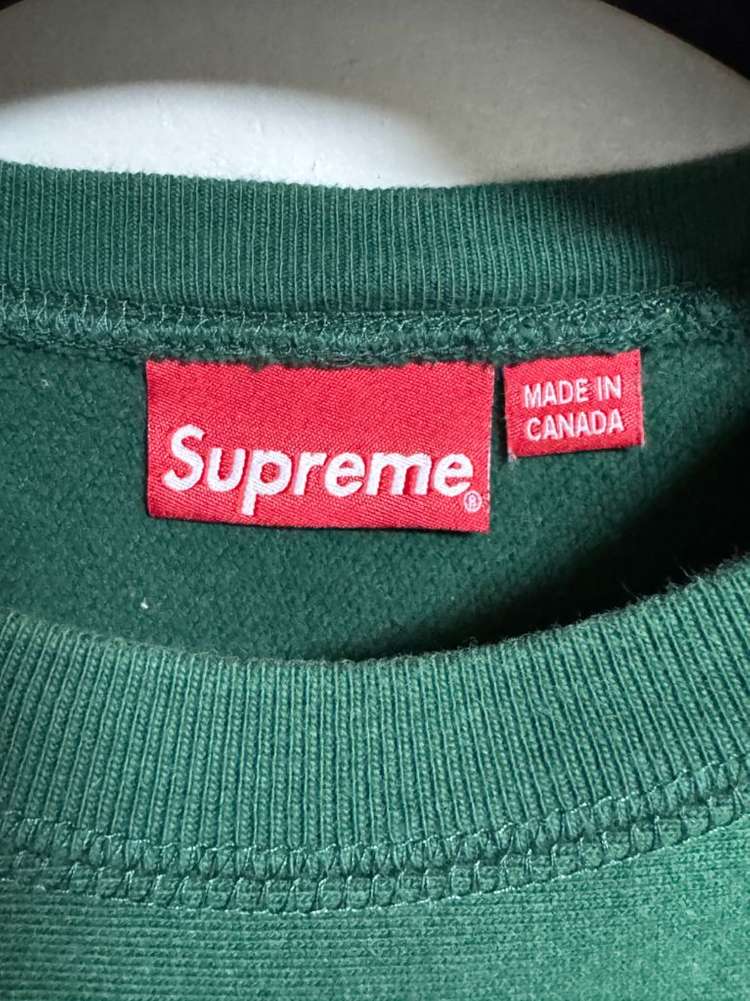 슈프림 박스 로고 맨투맨 그린 S--3