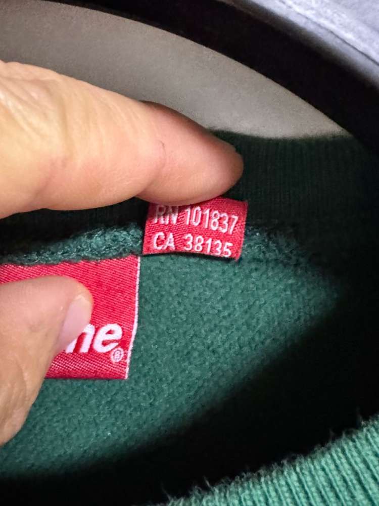 슈프림 박스 로고 맨투맨 그린 S--5