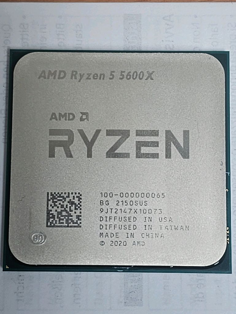 Processeur AMD Ryzen 5 5600X, Neuf Scellé, Garantie 3 Ans, Boîte D'origine