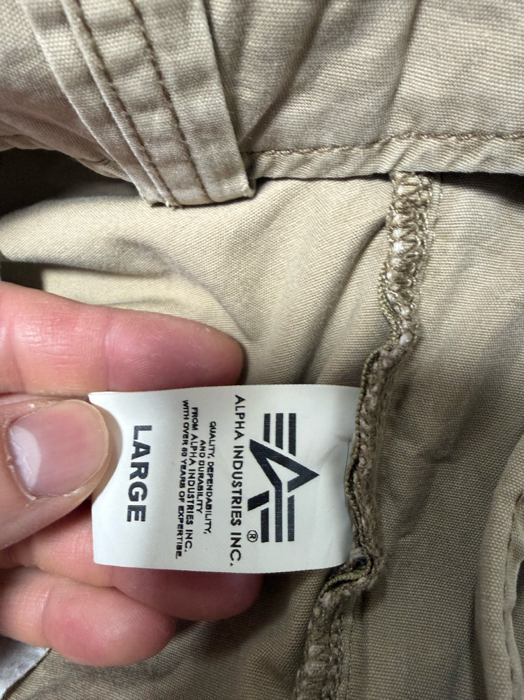 정품 알파인더스트리 일본판 베이지 멀티 카고팬츠 L ㅍㅍ--3