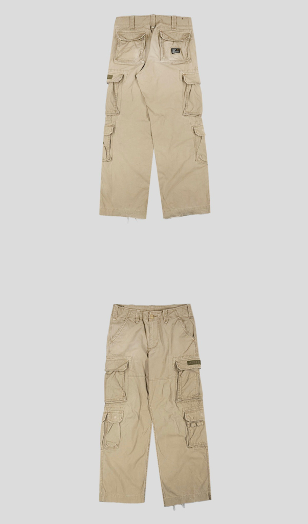 정품 알파인더스트리 일본판 베이지 멀티 카고팬츠 L ㅍㅍ--6