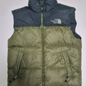 (M/95) 노스페이스 구형 700 올리브 골드원코리아 패딩 조끼 눕시 이미지