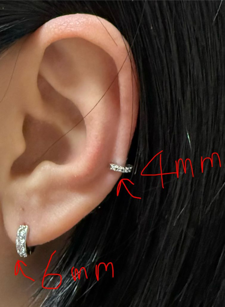 실버 반지3개 링귀걸이2개 판매 실버925--6