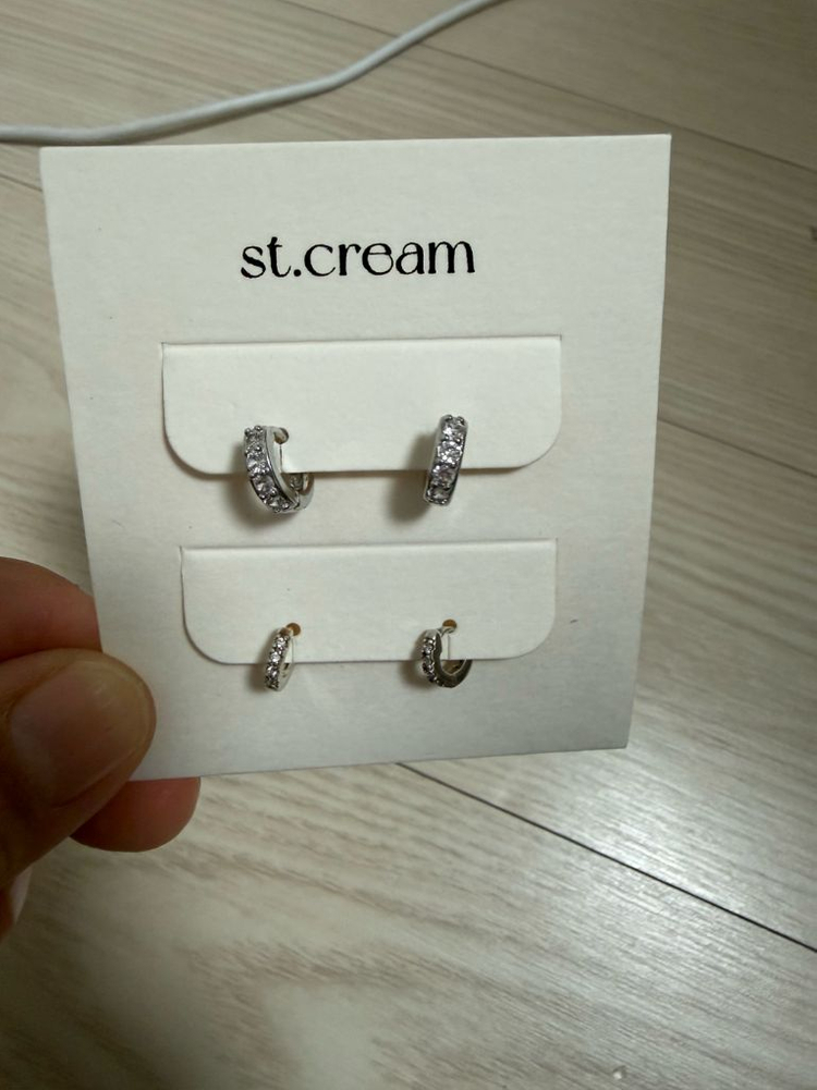 실버 반지3개 링귀걸이2개 판매 실버925--7