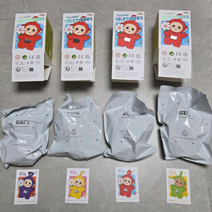 팝마트 텔레토비 꽃버전 키링 4종 일괄 이미지