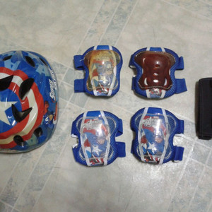 아동용 자전거 헬멧 보호대 세트- 이미지