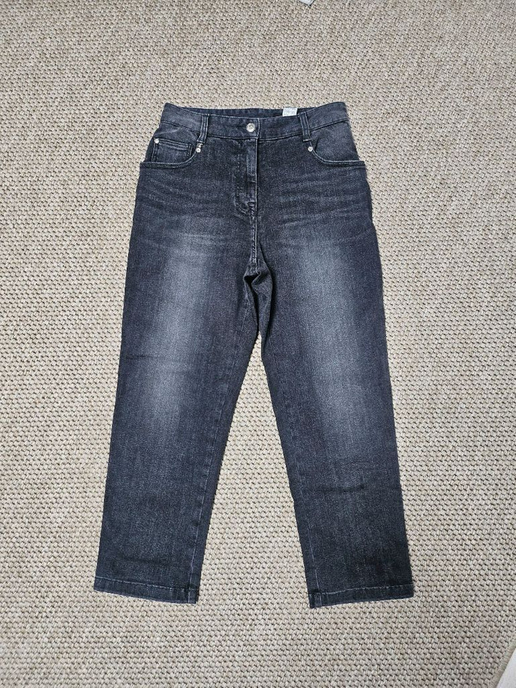 TIME POSTMODERN 와펜장식 블랙 데님 팬츠 64 이미지