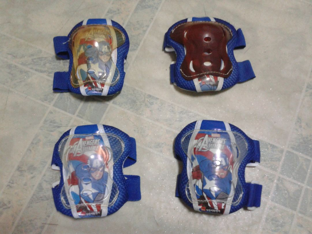 아동용 자전거 헬멧 보호대 세트- 이미지