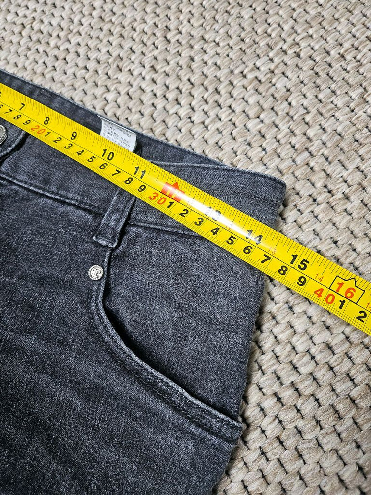 TIME POSTMODERN 와펜장식 블랙 데님 팬츠 64 이미지