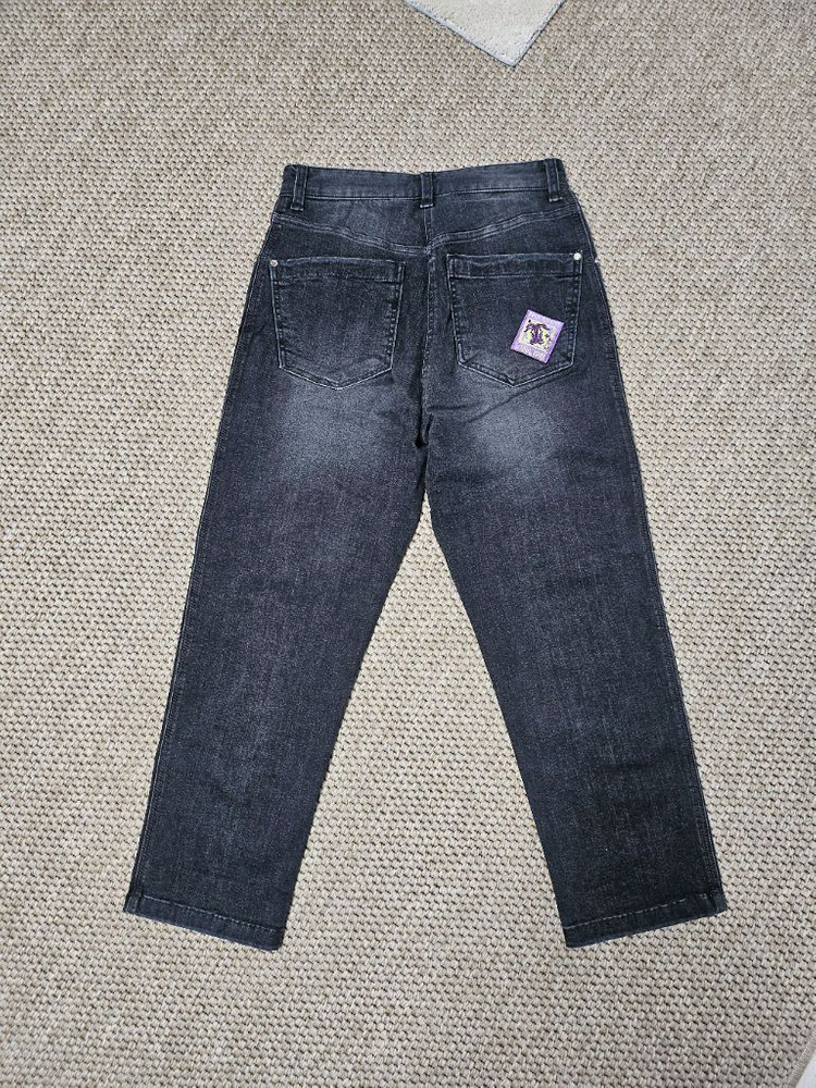 TIME POSTMODERN 와펜장식 블랙 데님 팬츠 64 이미지