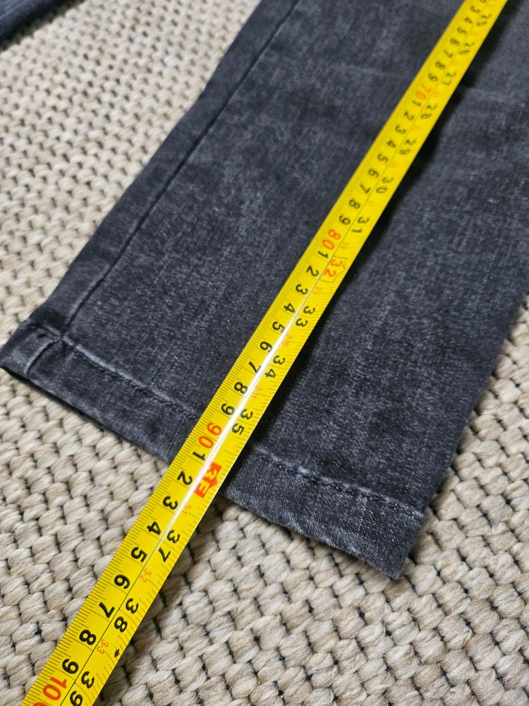 TIME POSTMODERN 와펜장식 블랙 데님 팬츠 64 이미지