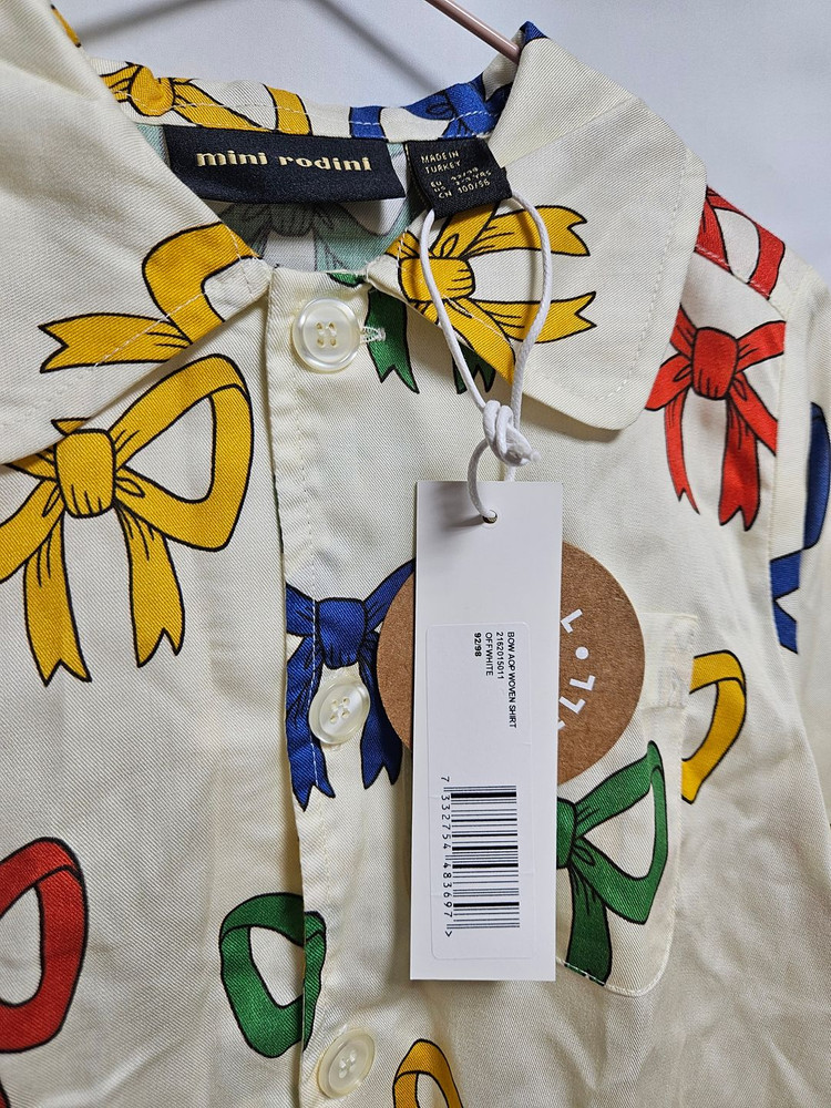 미니로디니 꽃 원피스 104/110 / 리본 셔츠 92/98 / 에델바이스 꽃 패딩 2-3Y--2