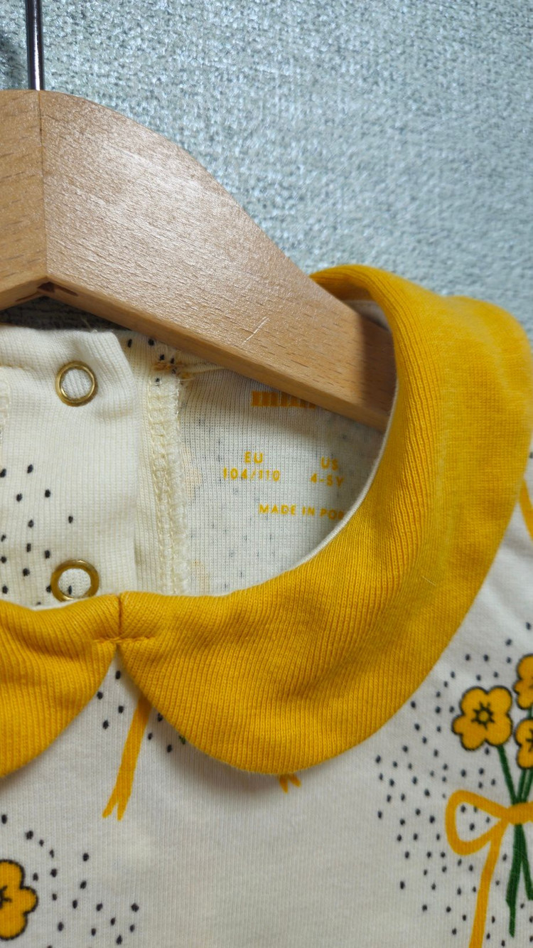 미니로디니 꽃 원피스 104/110 / 리본 셔츠 92/98 / 에델바이스 꽃 패딩 2-3Y--7