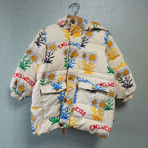 미니로디니 꽃 패딩 에델바이스 패딩 2-3Y 92-98