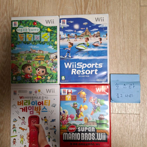 닌텐도wii 타운으로놀러가요 동물의숲 스포츠 리조트 버라이어티 게임박스 슈퍼마리오브라더스 이미지