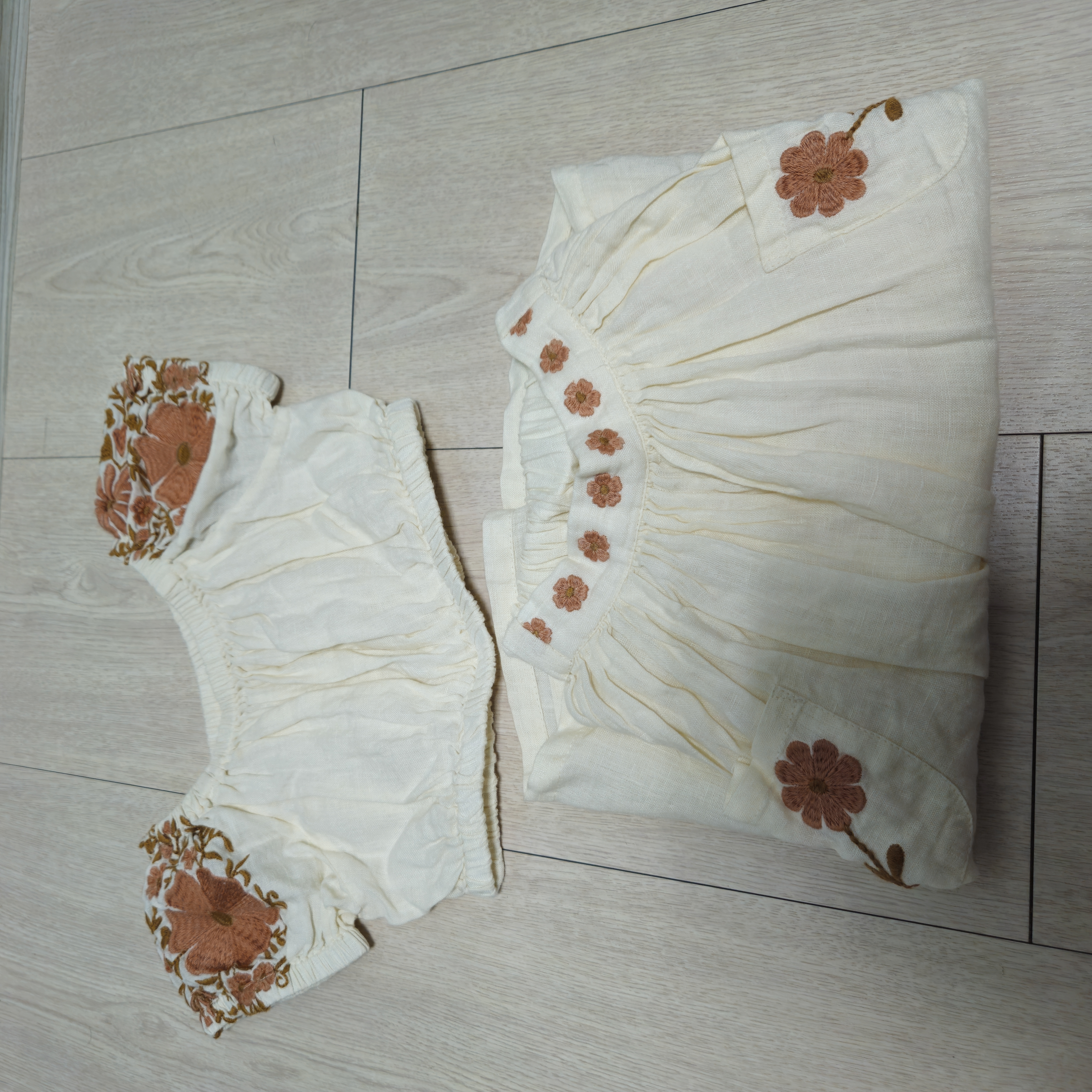 아폴리나 벨마 아이보리 3-5Y / 셋업 5-7Y / 넬리 롬퍼 5-7Y 일괄