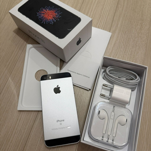 아이폰 SE1 스페이스그레이 128기가 풀박스 배터리효율 100% <소장용 신품급 미사용> 이미지