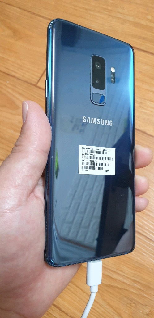 갤럭시 S9 플러스 블루 A급 판매합니다 이미지