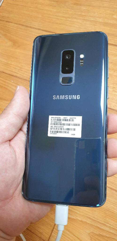 갤럭시 S9 플러스 블루 A급 판매합니다 이미지