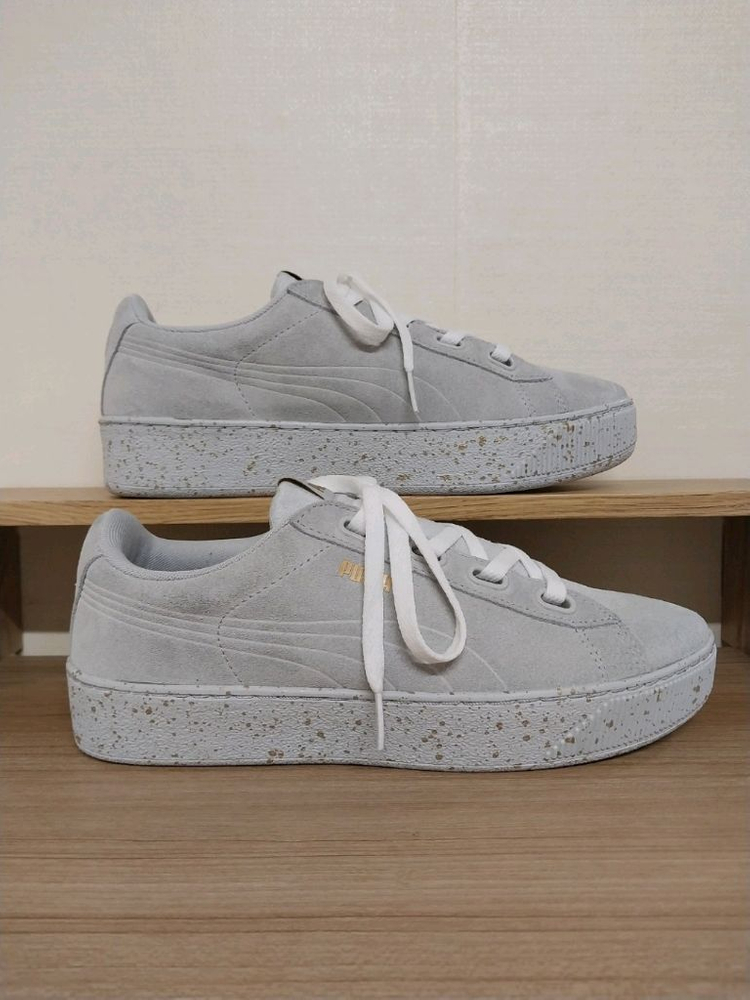 여성 푸마 스웨이드 플랫폼 스니커즈, 운동화 (255) 이미지