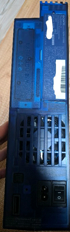 PS2 플스2 플레이스테이션2 블루 케이스 본체만 이미지