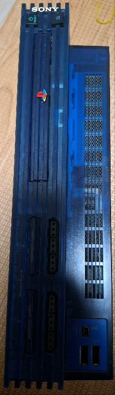 PS2 플스2 플레이스테이션2 블루 케이스 본체만 이미지