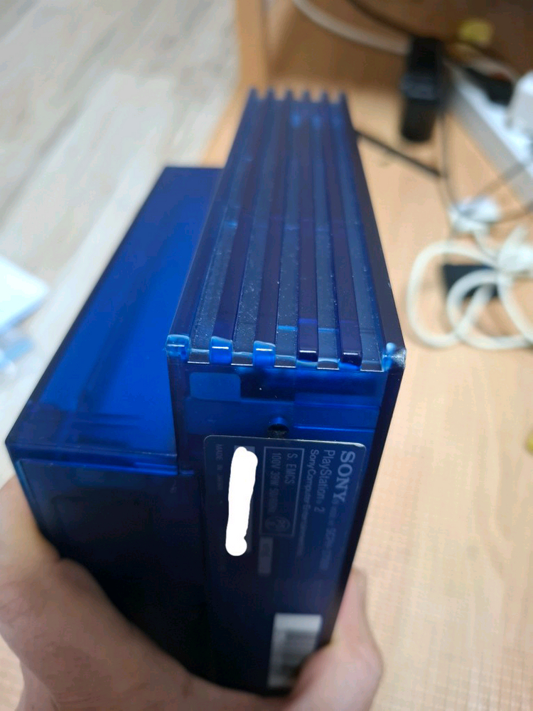 PS2 플스2 플레이스테이션2 블루 케이스 본체만 이미지