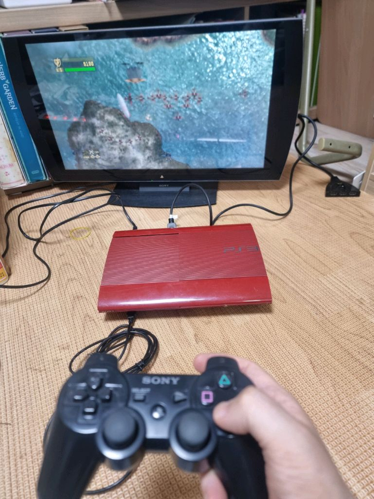 PS3 플스3 레드 본체만 한정판 이미지