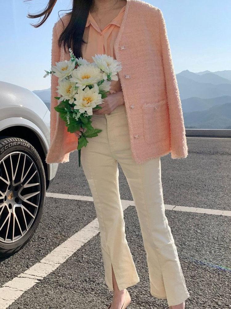 바이씨니 치크팝 트위드 자켓:) 이미지