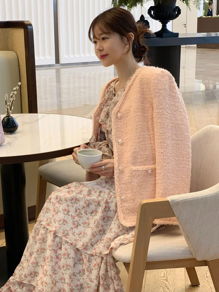 바이씨니 치크팝 트위드 자켓:) 이미지