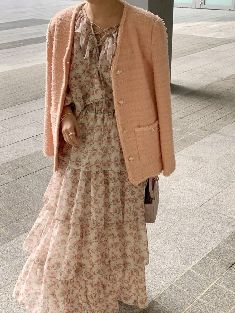 바이씨니 치크팝 트위드 자켓:) 이미지