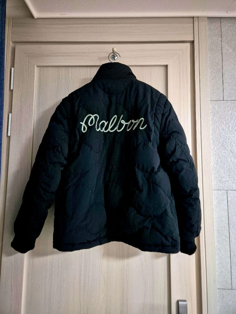 말본 골프 리버시블 구스다운 플리스 방풍 패딩 자켓 L 100-105(국내정품) 이미지