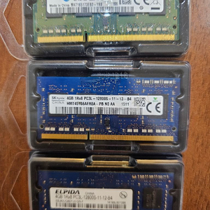 노트북 메모리 ddr3 4g 3개 일괄 2만에 판매합니다