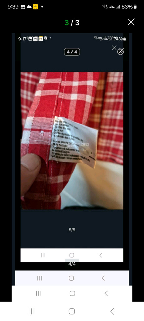 톰브라운 체크 셔츠. S 이미지